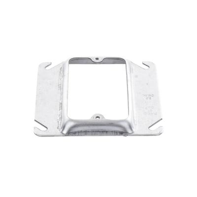 Sobretapa Cuadrada Galvanizada de 4", realce de 1/2". Sobretapa Cuadrada Galvanizada de 4", realce de 1/2".