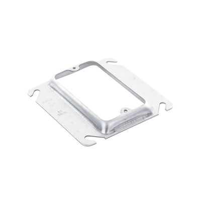 Sobretapa Cuadrada Galvanizada de 4", realce de 1/2". Sobretapa Cuadrada Galvanizada de 4", realce de 1/2".