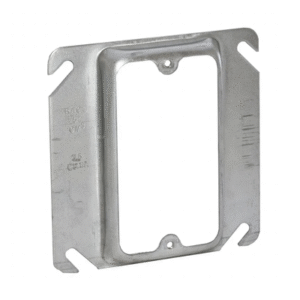 Sobretapa Cuadrada Galvanizada de 4", realce de 1/2".