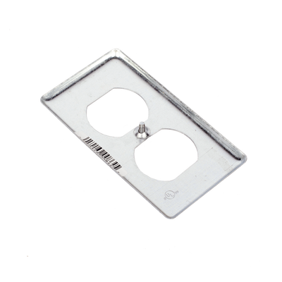 Tapa Metálica 4"X2"/ Para tomacorriente Duplex. Tapa Metálica 4"X2"/ Para tomacorriente Duplex.