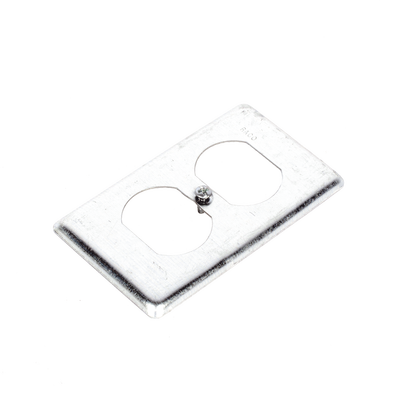 Tapa Metálica 4"X2"/ Para tomacorriente Duplex. Tapa Metálica 4"X2"/ Para tomacorriente Duplex.