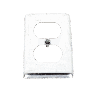 Tapa Metálica 4"X2"/ Para tomacorriente Duplex.