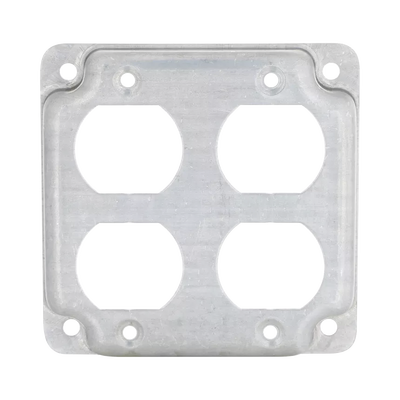 Cubierta de 4" para 2 Contactos Dúplex. Cubierta de 4" para 2 Contactos Dúplex.