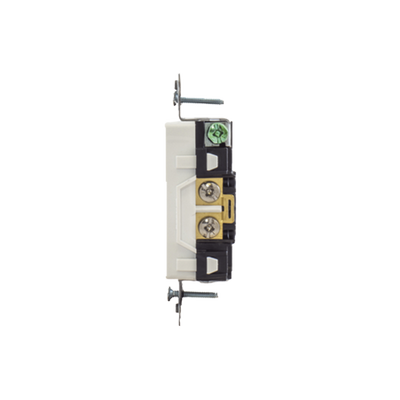 Contacto Duplex Decorador 20 A 125V / Resistente a manipulaciones / 2 Polos 3 Hilos/ Nema 5-20 R / Color Blanco / Grado Industrial.