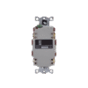 Contacto de Auto-verificación GFCI con Interruptor de Falla a Tierra de 15 A 125 V 2 Polos/ Color Rojo / Nema 5-15R / Grado Industrial Comercial.