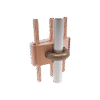 Conector Mecánico para 3 Cables para Calibre 2/0 AWG - 250 KCMIL a Tubería de 3/8" o Varilla 5/8" - 3/4".