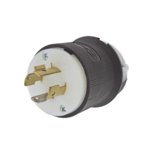 Clavija con Bloqueo de Media Vuelta Industrial 20 A 125/250 V CA / 3 Polos 4 Hilos / Nema L14-20P.