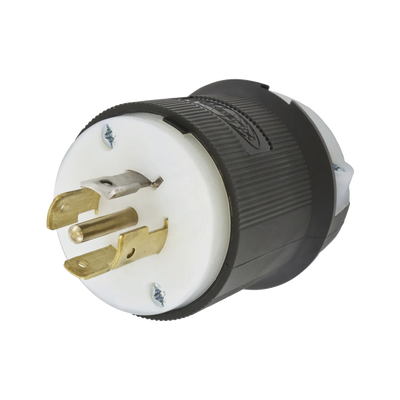 Clavija Industrial con Bloqueo de Media Vuelta / 20 A 120/208 V CA / 4 Polos 5 Hilos / Color Blanco y Negro / Nema L21-20P/ Grado Industrial. Clavija Industrial con Bloqueo de Media Vuelta / 20 A 120/208 V CA / 4 Polos 5 Hilos / Color Blanco y Negro / Nema L21-20P/ Grado Industrial.