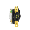 Receptáculo de Media Vuelta Industrial 30 A 125 V CA 2 Polos 3 Hilos (Nema L5-30R) Color Negro.