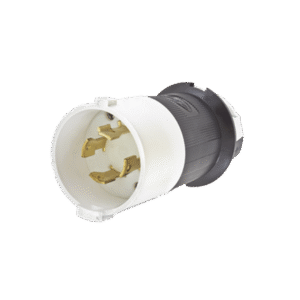 Clavija con Bloqueo de Media Vuelta Industrial 30 A 600 V CA / 3 Polos 4 Hilos / Nema L17-30P.