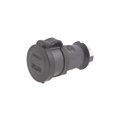 Conector Industrial con Bloqueo de Media Vuelta / 30 A 120/208 V CA / Nema L21-30R / 4 Polos 5 Hilos / Color Blanco y Negro / / Grado Industrial.