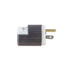 Clavija Entrada Recta/ 15A 125V/ 2 Polos 3 Hilos/ Nema 5-15P/ Grado Industrial- Comercial.