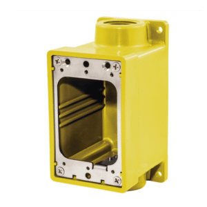 Caja Hermética Serie FD de 3/4" NPT/ Color Amarillo. Caja Hermética Serie FD de 3/4" NPT/ Color Amarillo.