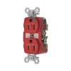 Contacto Dúplex 15 A, 125 V, 2 polos, 3 Hilos, Color Rojo (Nema 5-15R), Grado Hospital. Contacto Dúplex 15 A, 125 V, 2 polos, 3 Hilos, Color Rojo (Nema 5-15R), Grado Hospital.