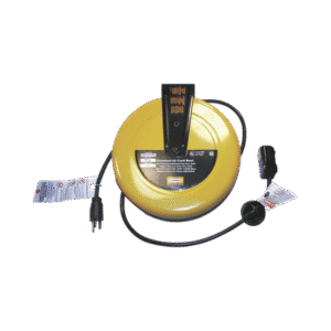 Carrete de Cable comercial (16/3 rudo), para 125 V CA, 10 A, 7.6 m de longitud con conector HBL5969VBLK. Carrete de Cable comercial (16/3 rudo), para 125 V CA, 10 A, 7.6 m de longitud con conector HBL5969VBLK.