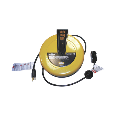 Carrete de Cable comercial (16/3 rudo), para 125 V CA, 10 A, 7.6 m de longitud con conector HBL5969VBLK. Carrete de Cable comercial (16/3 rudo), para 125 V CA, 10 A, 7.6 m de longitud con conector HBL5969VBLK.