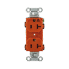Contacto Dúplex Conexión a Tierra Aislada/ 20 A 125 V/ 2 polos 3 Hilos/ Color naranja/ Nema 5- 20R/ Grado Comercial.