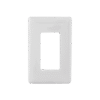 Tapa para Contacto Rectangular/ Tornillos no visibles / Color Blanco.