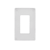 Tapa para Contacto Rectangular/ Tornillos no visibles / Color Blanco.