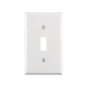 Placa para Interruptor de Palanca / Color Blanco.