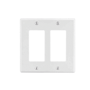 Tapa para Caja Multigang / Contacto Doble / Color Blanco.