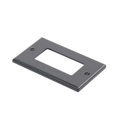 Tapa para Contacto Dúplex Color Negro.