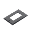 Tapa para Contacto Dúplex Color Negro.