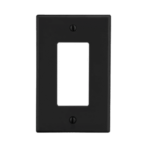 Tapa para Contacto Dúplex Color Negro.