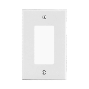 Tapa para Contacto Rectangular Color Blanco.