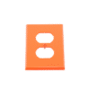 Tapa para Contacto Dúplex Color naranja.