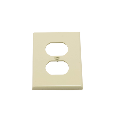 Placa de Pared para Contacto Duplex Color Marfil.