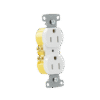 Contacto Duplex 15A 125V/ 2 Polos 3 Hilos/ Nema 5-15R/ Color Blanco.