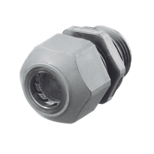 Conector de Cable, Estilo Europeo, para Conductores de 0.17" a 0.45", para Conduit 1/2", Color Gris.