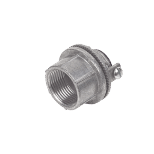 Conector Myers de Zinc 1 1/4" / Con tornillo a tierra / Para Áreas Peligrosas.