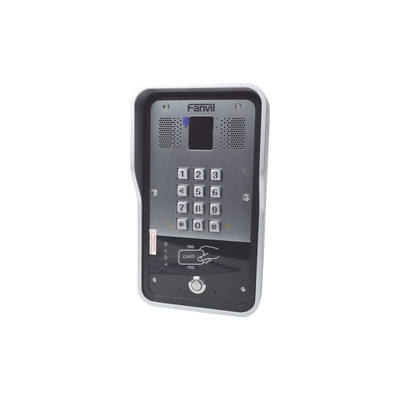 Audio Portero IP 2 líneas SIP con relevador integrado, Lector RFID para acceso por clave numérica, tarjeta o llamada remota, PoE