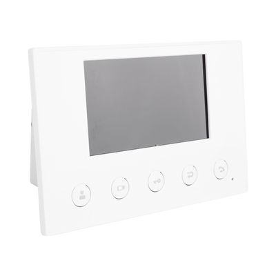 Monitor IP/SIP para interior, Wi-Fi, pantalla a color de 4.3", audio de 2 vías, PoE, 8 interfaces de entrada de alarma. Monitor IP/SIP para interior, Wi-Fi, pantalla a color de 4.3", audio de 2 vías, PoE, 8 interfaces de entrada de alarma.