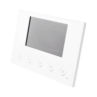 Monitor IP/SIP para interior, Wi-Fi, pantalla a color de 4.3", audio de 2 vías, PoE, 8 interfaces de entrada de alarma. Monitor IP/SIP para interior, Wi-Fi, pantalla a color de 4.3", audio de 2 vías, PoE, 8 interfaces de entrada de alarma.