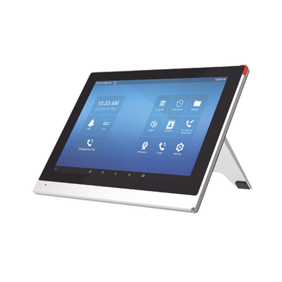 Monitor IP/SIP para interior con Android, Wi-Fi, pantalla táctil de 10.1", audio de 2 vías, PoE, 8 interfaces de entrada de alarma. Monitor IP/SIP para interior con Android, Wi-Fi, pantalla táctil de 10.1", audio de 2 vías, PoE, 8 interfaces de entrada de alarma.