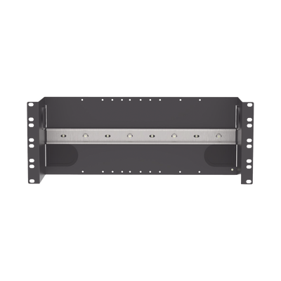 Soporte Industrial Para Instalar Equipos de Montaje en Riel DIN, Para Racks o Gabinetes Estándar de 19in, de 4UR, Color Negro Soporte Industrial Para Instalar Equipos de Montaje en Riel DIN, Para Racks o Gabinetes Estándar de 19in, de 4UR, Color Negro