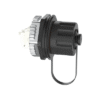 Conector Jack RJ45 de Uso Industrial Estilo TG, Categoría 6, Con Tapa Protectora, Protección IP67 Conector Jack RJ45 de Uso Industrial Estilo TG, Categoría 6, Con Tapa Protectora, Protección IP67