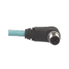Cable de Conexión IndustrialNet Cat5e, de M12 D-Code Macho Recto a M12 D-Code Macho Angulado, Blindado S/FTP, Forro TPO, Color Azul Cerceta, 1 Metro Cable de Conexión IndustrialNet Cat5e, de M12 D-Code Macho Recto a M12 D-Code Macho Angulado, Blindado S/FTP, Forro TPO, Color Azul Cerceta, 1 Metro