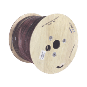 Carrete de 2 km de Fibra Óptica Aérea Mini Figura 8 G.657A1 tipo Drop, Monomodo de 2 Hilos (bifibra), Diseñada para Fusionarse, Color Negro, Span 80, (No Soporta Conectores Mecánicos) Carrete de 2 km de Fibra Óptica Aérea Mini Figura 8 G.657A1 tipo Drop, Monomodo de 2 Hilos (bifibra), Diseñada para Fusionarse, Color Negro, Span 80, (No Soporta Conectores Mecánicos)