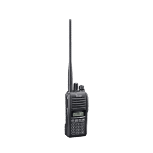 Radio portátil doble banda VHF/UHF, con 5 W de potencia de RF en ambas bandas. Radio portátil doble banda VHF/UHF, con 5 W de potencia de RF en ambas bandas.