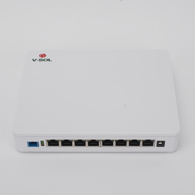ONU Dual EPON/GPON / 8 Puertos PoE 802.3at Gigabit / Wi-Fi Doble banda 2.4 y 5 GHz / 1 Puerto SC/UPC