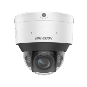 Domo IP 8 Megapixel / Lente Mot. 2.8 - 12 mm / Dual Light (30 mts IR + 30 mts Luz Blanca) / IK10 / IP67 / Reconocimiento Facial / WDR 140 dB / DeepinView / Búsqueda por Atributos / Heat Map / ACUSENSE / DARKFIGHTER S / Audio de Dos Vías
