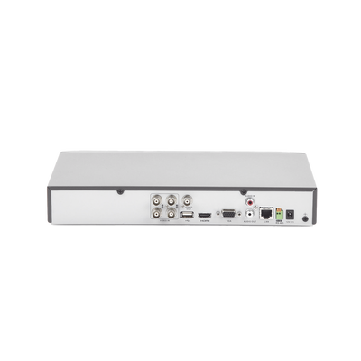 (ACUSENSE / Evita Falsas Alarmas) DVR 4 Megapixel / 4 Canales TURBOHD + 2 Canales IP / 1 Bahía de Disco Duro / 1 Canal de Audio