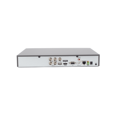 DVR 4 Canales TURBOHD + 2 Canales IP / 5 Megapixel Lite - 3K Lite / Audio de Dos Vías por Coaxitron / Reconocimiento Facial / ACUSENSE (Evista falsas alarmas) / 1 Bahía de Disco Duro / Salida de Video en Full HD DVR 4 Canales TURBOHD + 2 Canales IP / 5 Megapixel Lite - 3K Lite / Audio de Dos Vías por Coaxitron / Reconocimiento Facial / ACUSENSE (Evista falsas alarmas) / 1 Bahía de Disco Duro / Salida de Video en Full HD