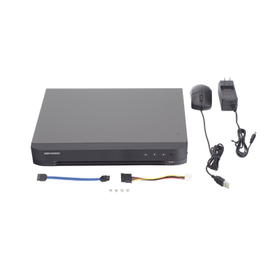 DVR 4 Canales TURBOHD + 2 Canales IP / 5 Megapixel Lite - 3K Lite / Audio de Dos Vías por Coaxitron / Reconocimiento Facial / ACUSENSE (Evista falsas alarmas) / 1 Bahía de Disco Duro / Salida de Video en Full HD DVR 4 Canales TURBOHD + 2 Canales IP / 5 Megapixel Lite - 3K Lite / Audio de Dos Vías por Coaxitron / Reconocimiento Facial / ACUSENSE (Evista falsas alarmas) / 1 Bahía de Disco Duro / Salida de Video en Full HD