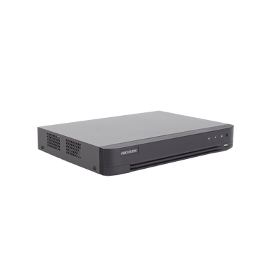 DVR 4 Canales TURBOHD + 4 Canales IP / 8 Megapixel (4K) / Audio de dos vías por Coaxitron / ACUSENSE / Reconocimiento Facial / 1 Bahía de Disco Duro / Salida de Video en Full HD / H.265+ DVR 4 Canales TURBOHD + 4 Canales IP / 8 Megapixel (4K) / Audio de dos vías por Coaxitron / ACUSENSE / Reconocimiento Facial / 1 Bahía de Disco Duro / Salida de Video en Full HD / H.265+