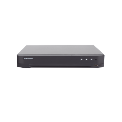 DVR 4 Canales TURBOHD + 4 Canales IP / 8 Megapixel (4K) / Audio de dos vías por Coaxitron / ACUSENSE / Reconocimiento Facial / 1 Bahía de Disco Duro / Salida de Video en Full HD / H.265+ DVR 4 Canales TURBOHD + 4 Canales IP / 8 Megapixel (4K) / Audio de dos vías por Coaxitron / ACUSENSE / Reconocimiento Facial / 1 Bahía de Disco Duro / Salida de Video en Full HD / H.265+